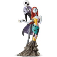 Disney - Statua Jack e Sally che si tengono le mani Nightmare Before Christmas Tim Burton - Prodotto Ufficiale 